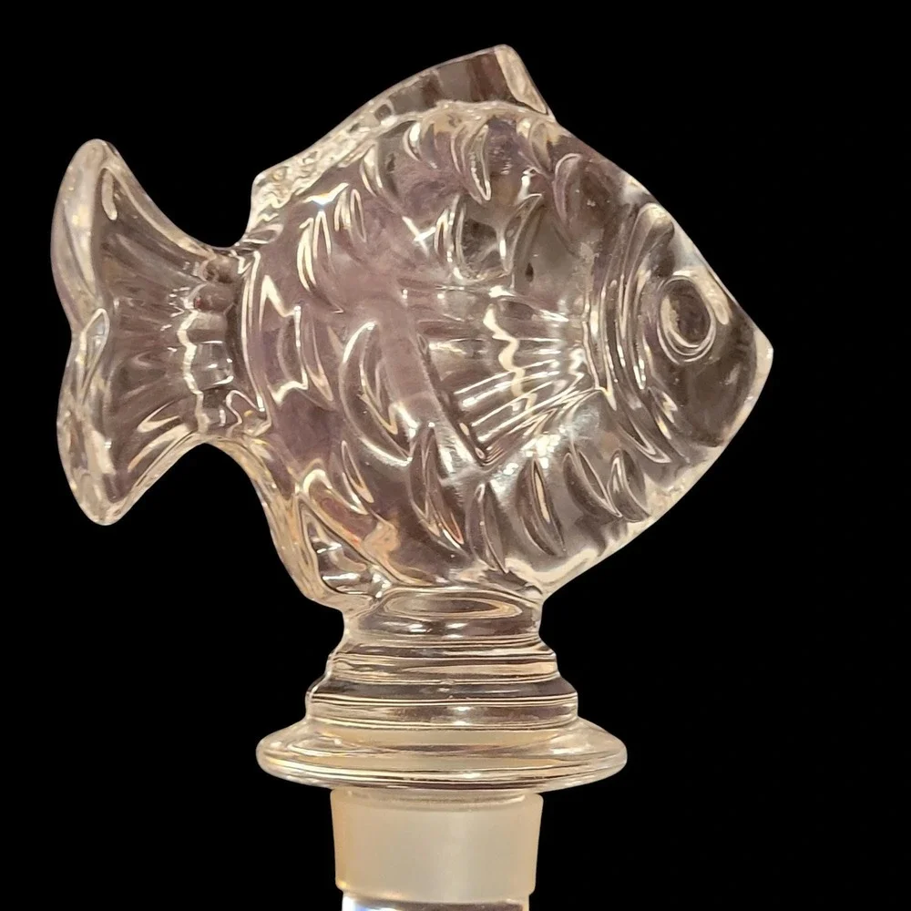 Glass Fish Bottle‎ Stopper Wine Bottle